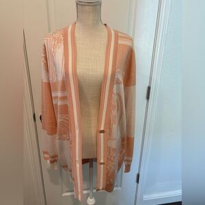 NWT Hermes Women's Rose Pierre De Lune Cardigan